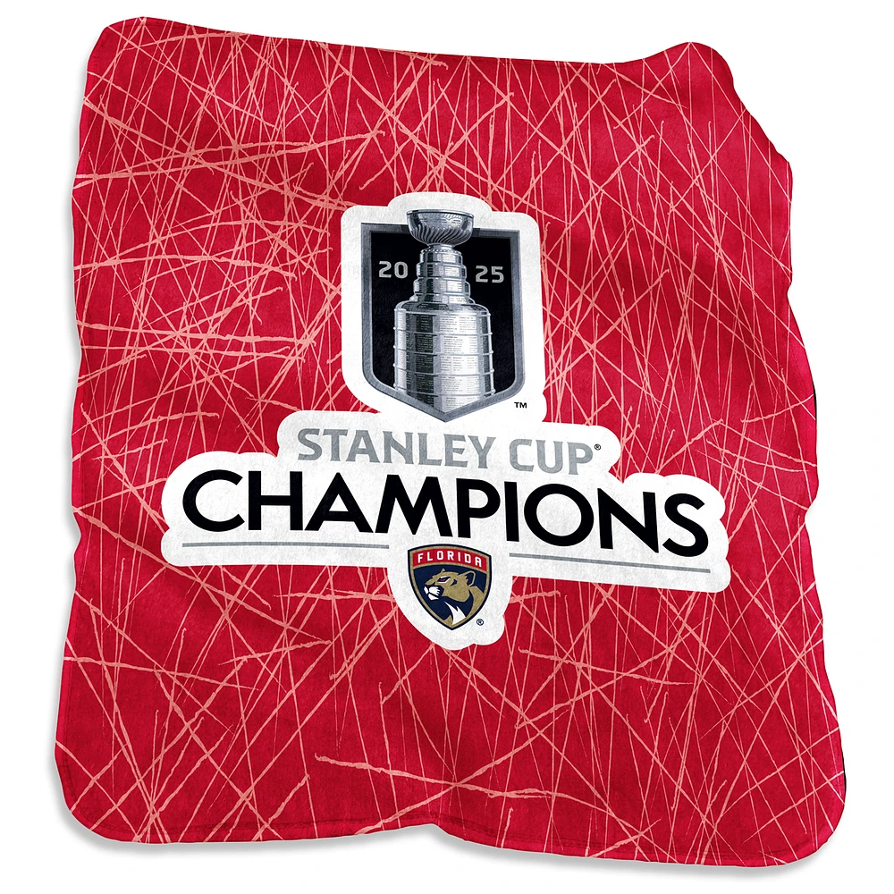Logo Brands Florida Panthers 2025 Stanley Cup Champions 50" x 60" Silk Touch Throw Blanket