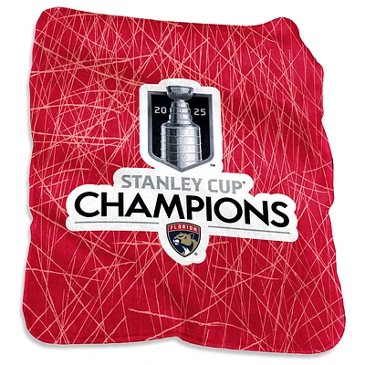 Logo Brands Florida Panthers 2025 Stanley Cup Champions 50" x 60" Silk Touch Throw Blanket