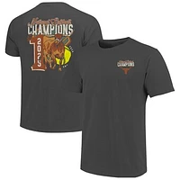 Men's Charcoal Texas Longhorns 2025 NCAA Softball Women's College World Series Champions Number One T-Shirt