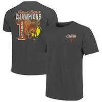 Men's Charcoal Texas Longhorns 2025 NCAA Softball Women's College World Series Champions Number One T-Shirt