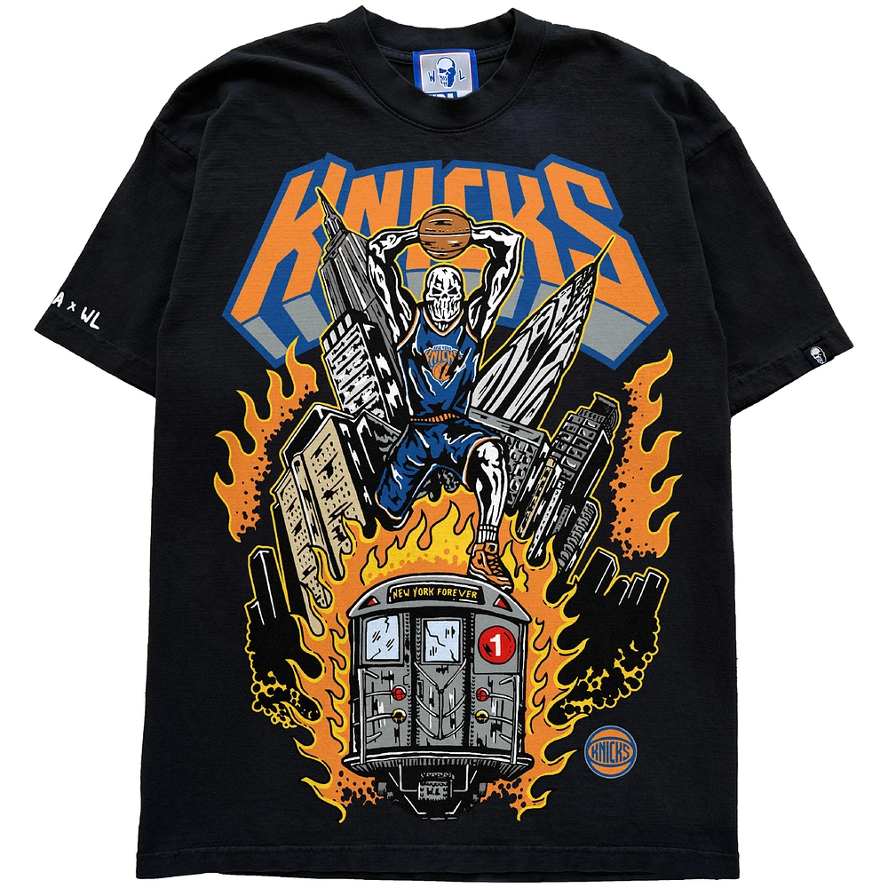 Men's Warren Lotas x Fanatics Fest Black New York Knicks Subway T-Shirt