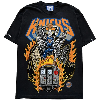 Men's Warren Lotas x Fanatics Fest Black New York Knicks Subway T-Shirt