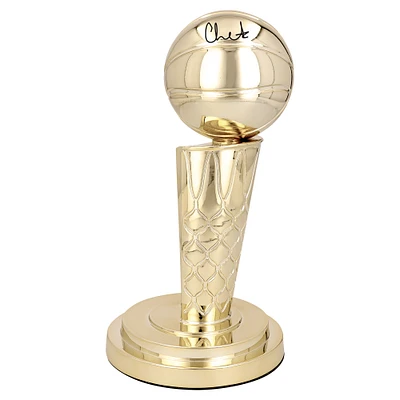 Chet Holmgren Oklahoma City Thunder Autographed 2025 NBA Finals Champions 12" Larry O'Brien Replica Trophy