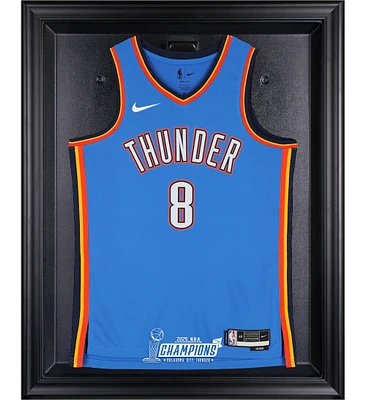 Oklahoma City Thunder Black Framed 2025 NBA Finals Champions Logo Jersey Display Case