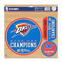 WinCraft Oklahoma City Thunder 2025 NBA Finals Champions Three-Piece Indoor/Outdoor Vinyl Magnet Set