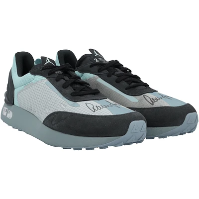 Aaron Judge New York Yankees Autographed Player-Issued Black/Teal Jordan Brand Shoes from the 2024 MLB Season