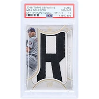 Max Scherzer Washington Nationals 2018 Topps Definitive Game Used Letter R Relic #DVNC-MSC #1/1 PSA Authenticated 10 Card
