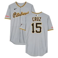 Oneil Cruz Pittsburgh Pirates Game-Used #15 Gray Nike Jersey vs. Los Angeles Angels on April 23, 2025
