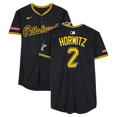 Spencer Horwitz Pittsburgh Pirates Game-Used #2 Black Nike Jersey vs. Philadelphia Phillies on May 17, 2025