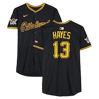 Ke'Bryan Hayes Pittsburgh Pirates Game-Used #13 Black Nike Jersey vs. New York Yankees on April 6, 2025