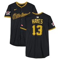 Ke'Bryan Hayes Pittsburgh Pirates Game-Used #13 Black Nike Jersey vs. New York Yankees on April 6, 2025