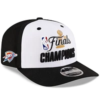 Men's New Era  White/Black Oklahoma City Thunder 2025 NBA Finals Champions Parade 9SEVENTY Adjustable Hat