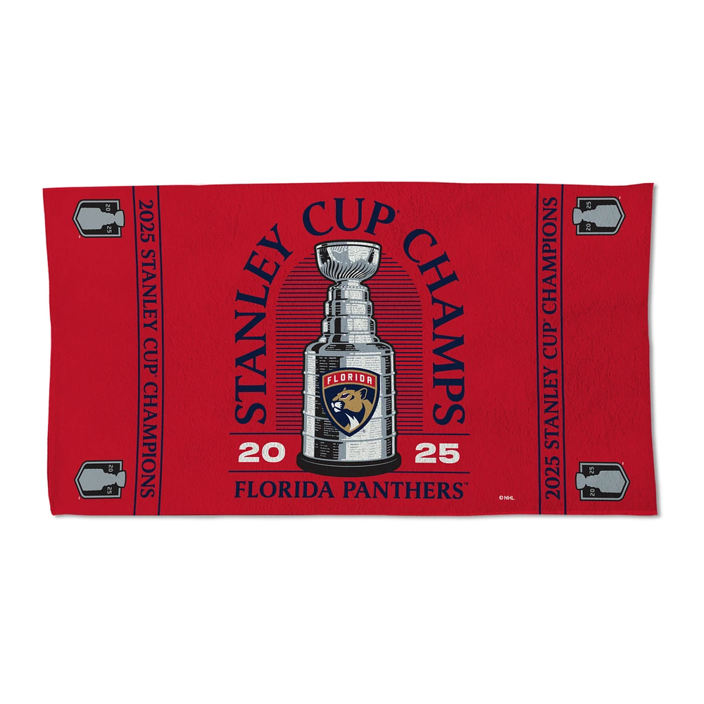 WinCraft Florida Panthers 2025 Stanley Cup Champions Locker Room 22" x 42" Double-Sided Celebration Towel