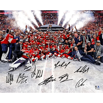 Florida Panthers Autographed 2025 Stanley Cup Champions 16" x 20" Team Photograph with Multiple Signatures - Limited Edition of 200