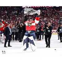 Sergei Bobrovsky Florida Panthers Autographed 2025 Stanley Cup Champions 16" x 20" Raising Cup Photograph