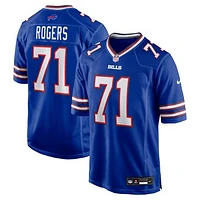 Men's Nike Casey Rogers  Royal Buffalo Bills Team Game Jersey