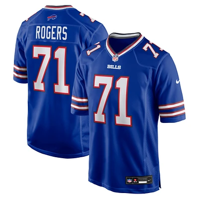 Men's Nike Casey Rogers  Royal Buffalo Bills Team Game Jersey