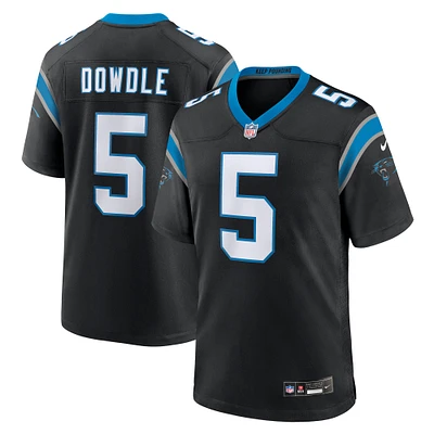 Men's Nike Rico Dowdle  Black Carolina Panthers Team Game Jersey