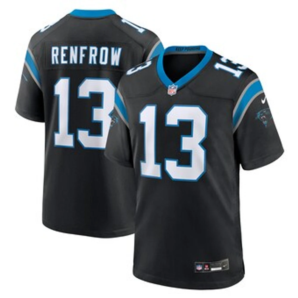 Men's Nike Hunter Renfrow  Black Carolina Panthers Team Game Jersey