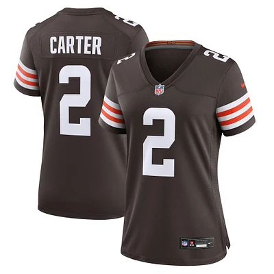 Women's Nike DeAndre Carter  Brown Cleveland Browns Team Game Jersey