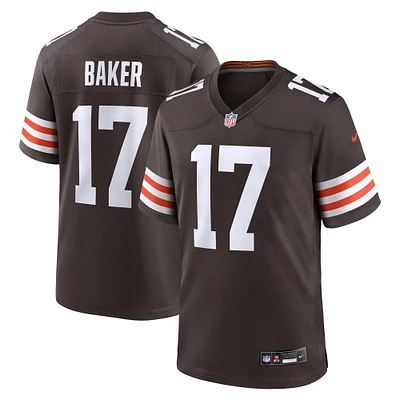 Men's Nike Jerome Baker  Brown Cleveland Browns Team Game Jersey