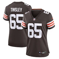 Women's Nike Dartanyan Tinsley  Brown Cleveland Browns Team Game Jersey