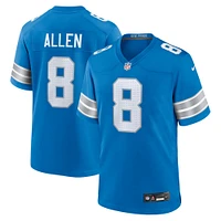 Men's Nike Kyle Allen  Blue Detroit Lions Team Game Jersey