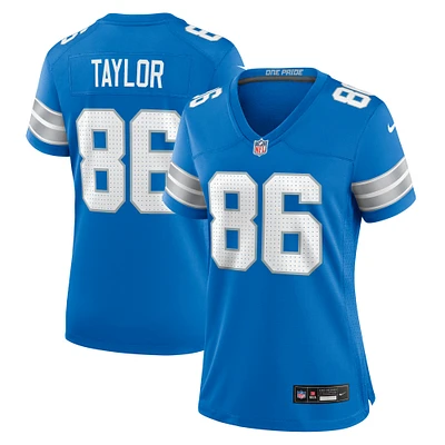 Women's Nike Malik Taylor  Blue Detroit Lions Team Game Jersey