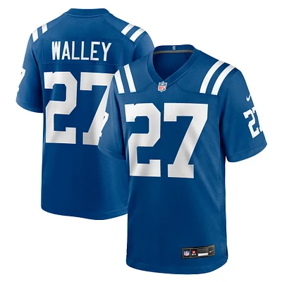 Men's Nike Justin Walley  Royal Indianapolis Colts Team Game Jersey
