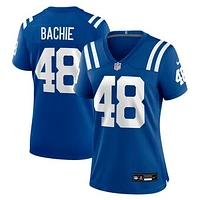 Women's Nike Joe Bachie  Royal Indianapolis Colts Team Game Jersey