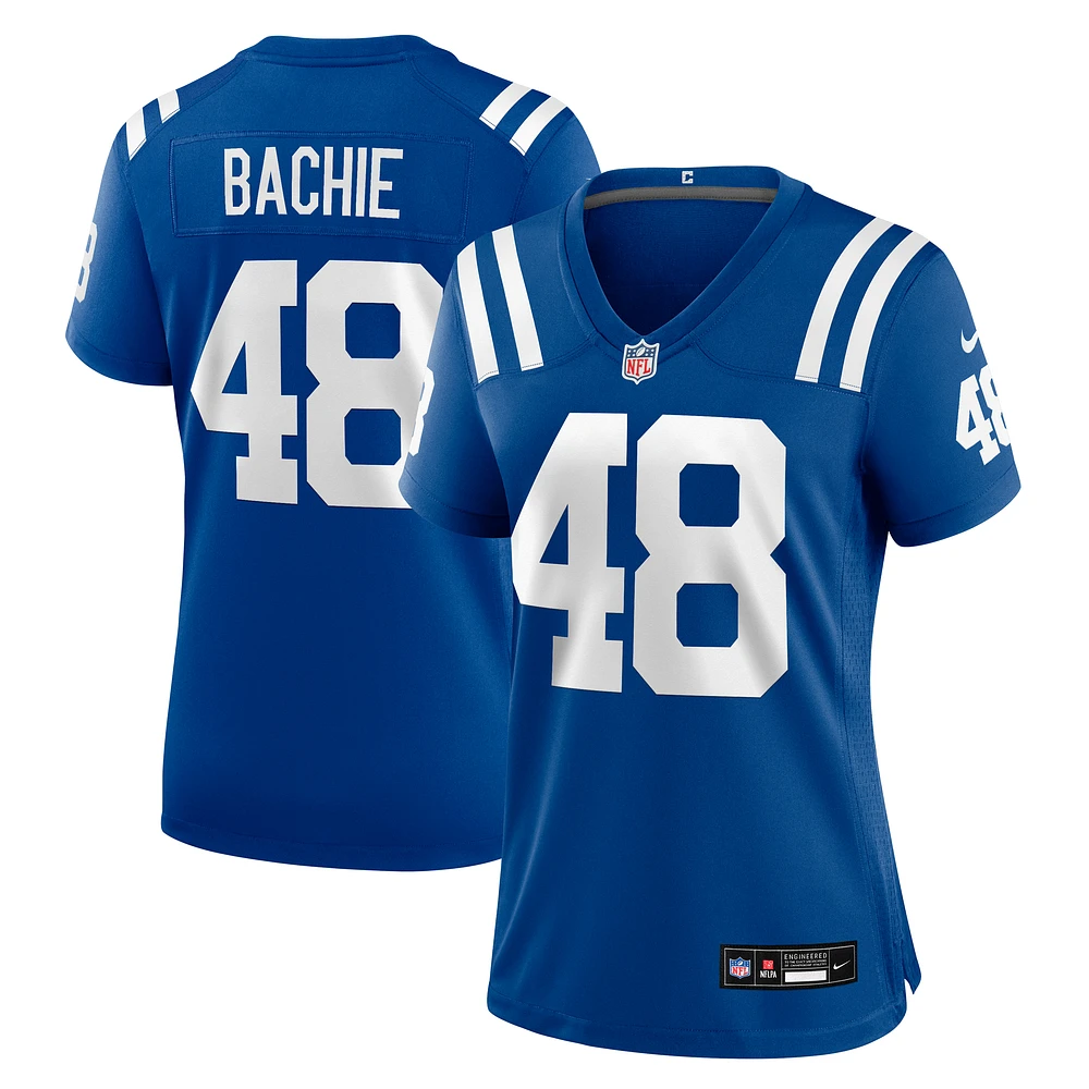 Women's Nike Joe Bachie Royal Indianapolis Colts Team Game Jersey