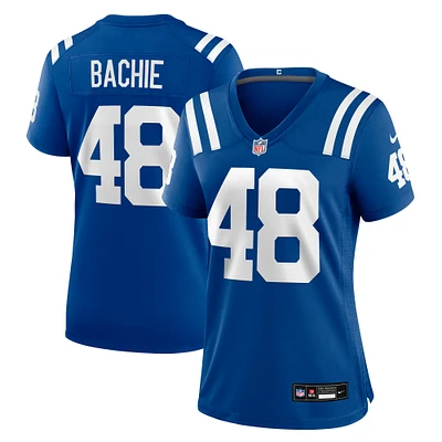 Women's Nike Joe Bachie  Royal Indianapolis Colts Team Game Jersey