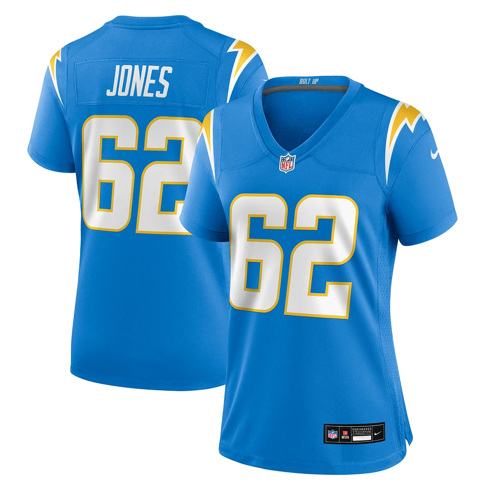 Women's Nike Nash Jones Powder Blue Los Angeles Chargers Team Game Jersey