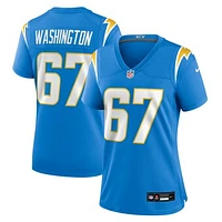 Women's Nike Savion Washington  Powder Blue Los Angeles Chargers Team Game Jersey