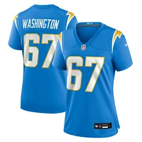 Women's Nike Savion Washington  Powder Blue Los Angeles Chargers Team Game Jersey