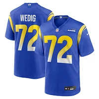 Men's Nike Trey Wedig  Royal Los Angeles Rams Team Game Jersey