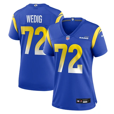 Women's Nike Trey Wedig  Royal Los Angeles Rams Team Game Jersey
