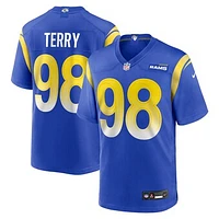 Men's Nike Da'Jon Terry  Royal Los Angeles Rams Team Game Jersey