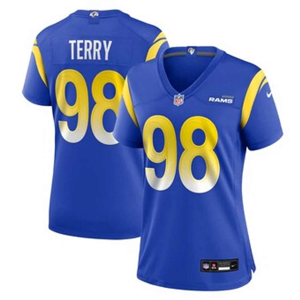 Women's Nike Da'Jon Terry  Royal Los Angeles Rams Team Game Jersey