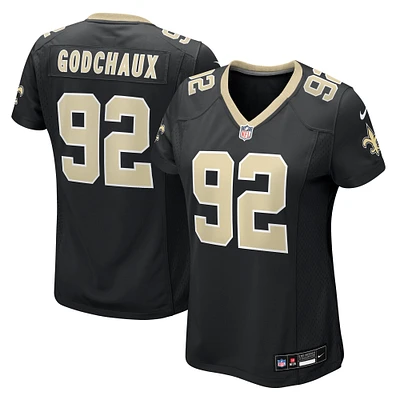 Women's Nike Davon Godchaux  Black New Orleans Saints Team Game Jersey