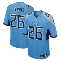 Men's Nike Marcus Harris  Light Blue Tennessee Titans Team Game Jersey