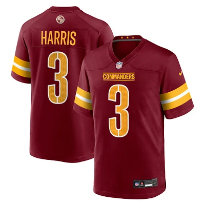 Men's Nike Will Harris  Burgundy Washington Commanders Team Game Jersey