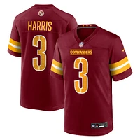 Men's Nike Will Harris  Burgundy Washington Commanders Team Game Jersey