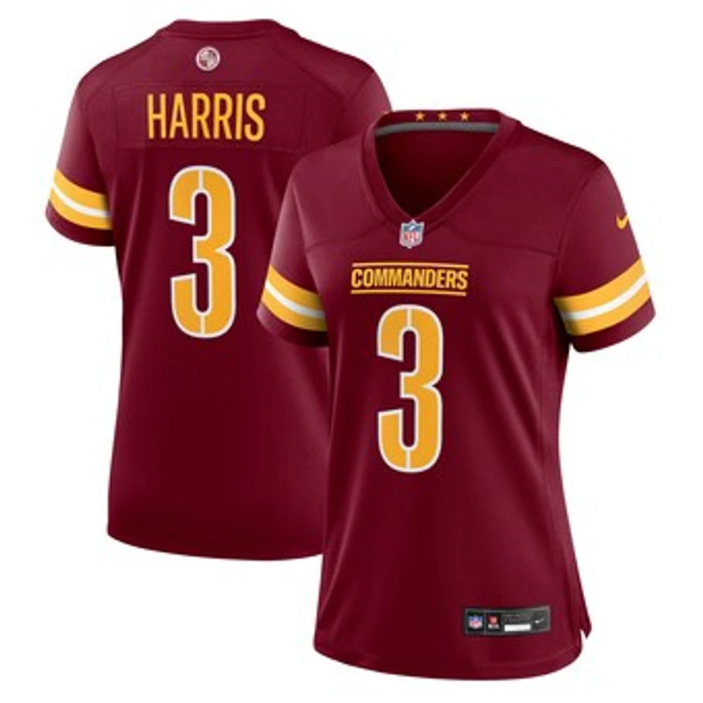 Women's Nike Will Harris  Burgundy Washington Commanders Team Game Jersey