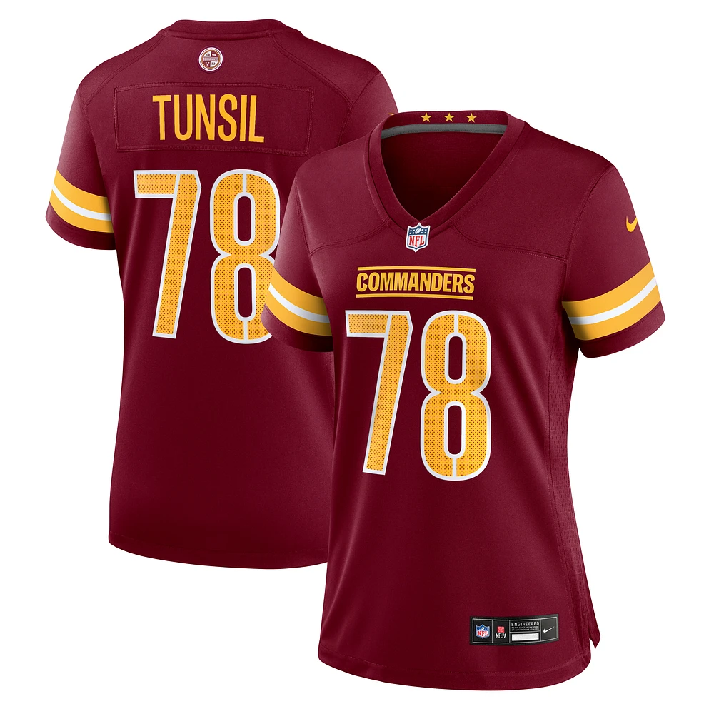 Women's Nike Laremy Tunsil Burgundy Washington Commanders Team Game Jersey