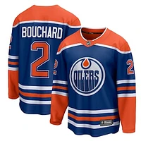Men's Fanatics Evan Bouchard Royal Edmonton Oilers Home Breakaway Jersey