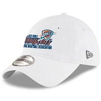 Men's New Era  White Oklahoma City Thunder 2025 NBA Finals Champions Script 9TWENTY Adjustable Hat