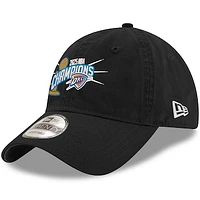 Men's New Era  Black Oklahoma City Thunder 2025 NBA Finals Champions Trophy 9TWENTY Adjustable Hat