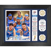 Highland Mint Oklahoma City Thunder 2025 NBA Finals Champions 13" x 16" Banner Bronze Coin Photo Mint