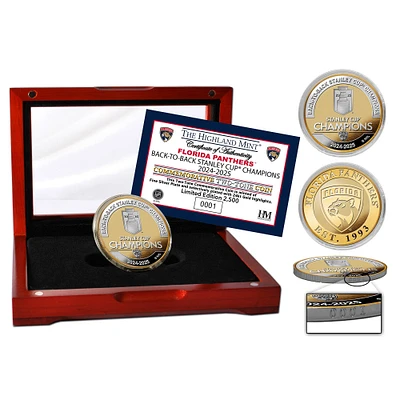 Highland Mint Florida Panthers 2025 Stanley Cup Champions Two-Tone Coin